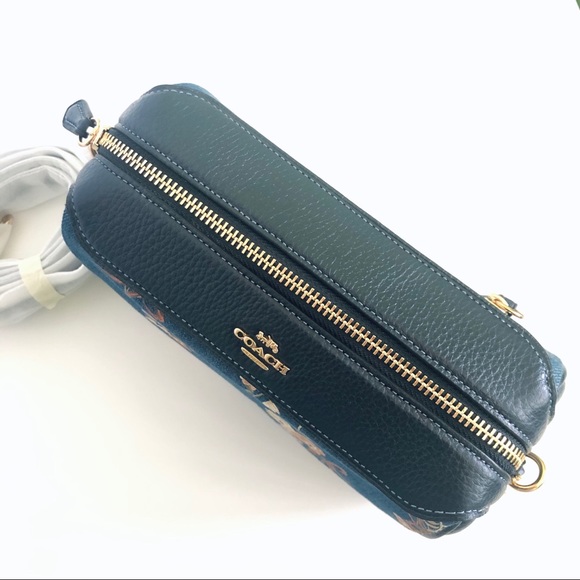 SOLD Coach Bennett Crossbody Floral Denim Purse - Picture 5 of 9